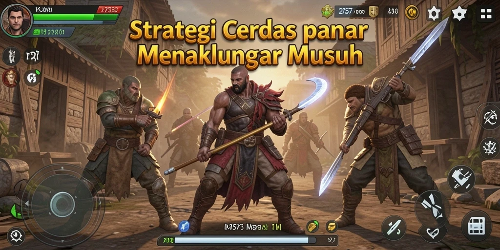 Tampilan gameplay menarik dari 2757 yang menunjukkan strategi dan pertempuran.