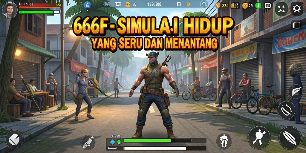 Tampilan gameplay 666F yang menarik dan interaktif.