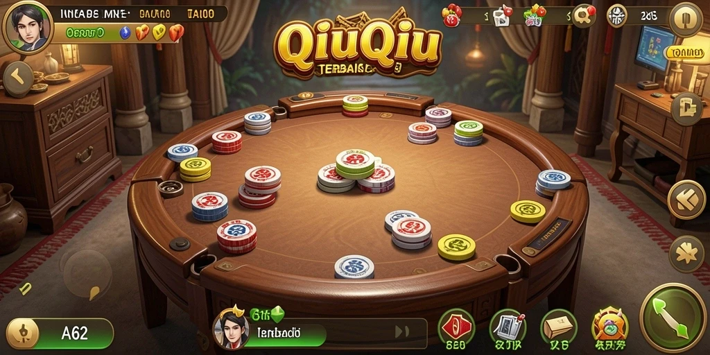 Screenshot AA62 menunjukkan gameplay seru QiuQiu yang menantang.