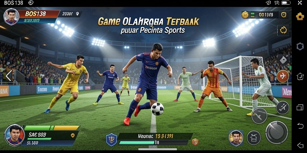 Tampilan gameplay BOS138 dengan aksi olahraga yang mendebarkan.