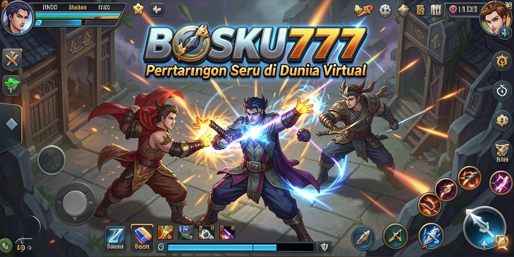 Gambaran seru dari aksi pertarungan di BOSKU777.