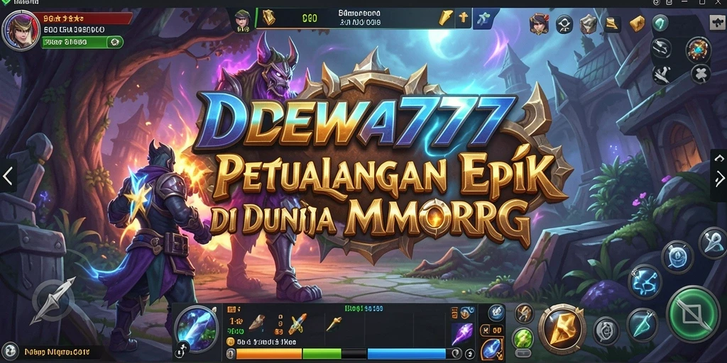 Tampilan gameplay mendebarkan di dunia fantasi DEWA777.