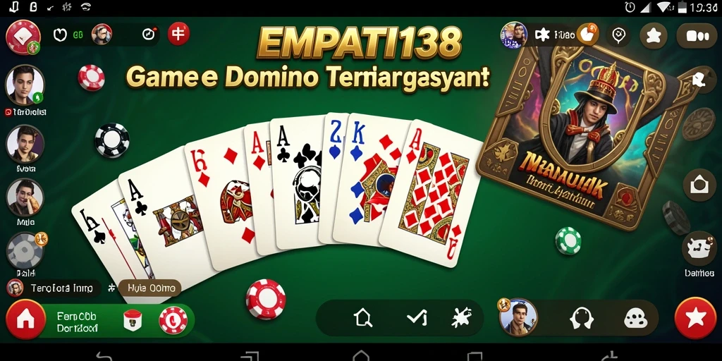 Screenshot gameplay EMPATI138 yang menunjukkan keseruan bermain Domino.
