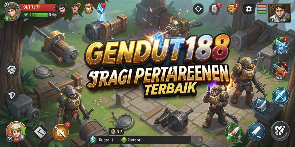 Screenshot GENDUT188 menampilkan aksi pertempuran strategis dan mendebarkan.