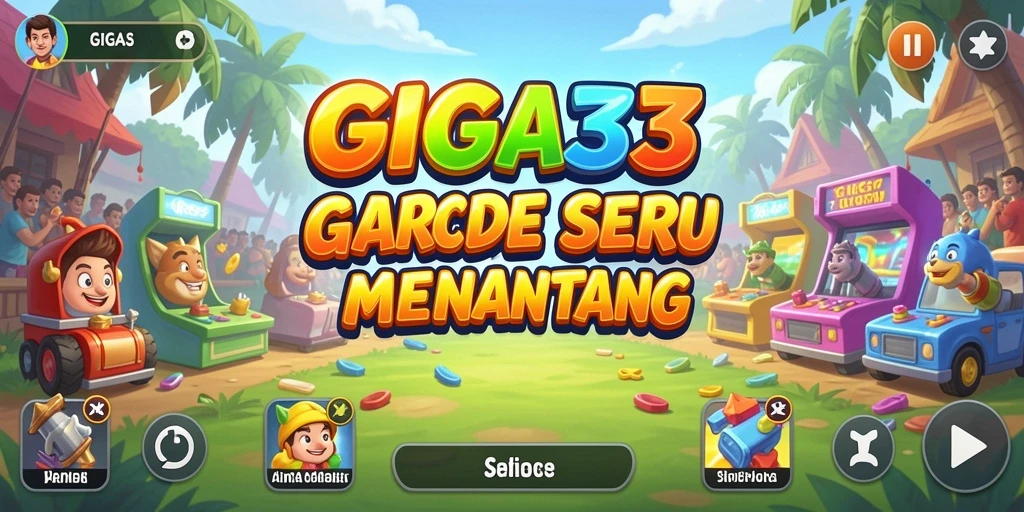 Screenshot GIGA33 menunjukkan gameplay seru dengan desain grafis yang menarik.
