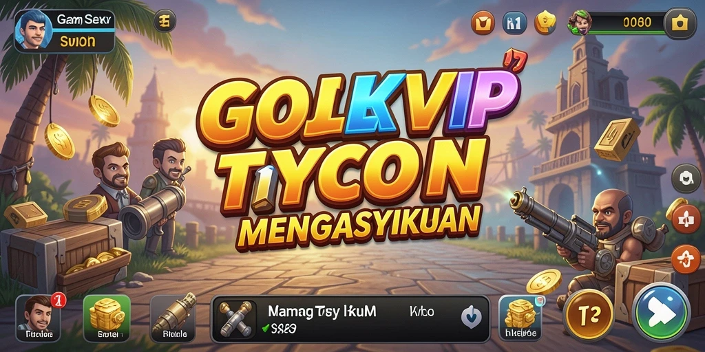 Tampilan gameplay seru di GOJEKVIP dengan elemen manajemen bisnis yang menarik.