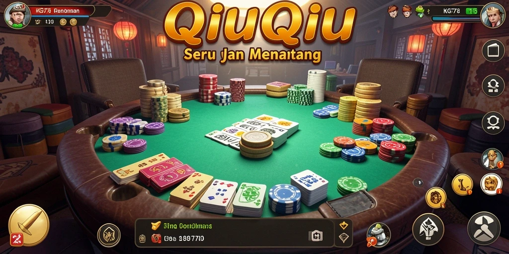 Tampilan seru gameplay QiuQiu di KG778 dengan fitur menarik.