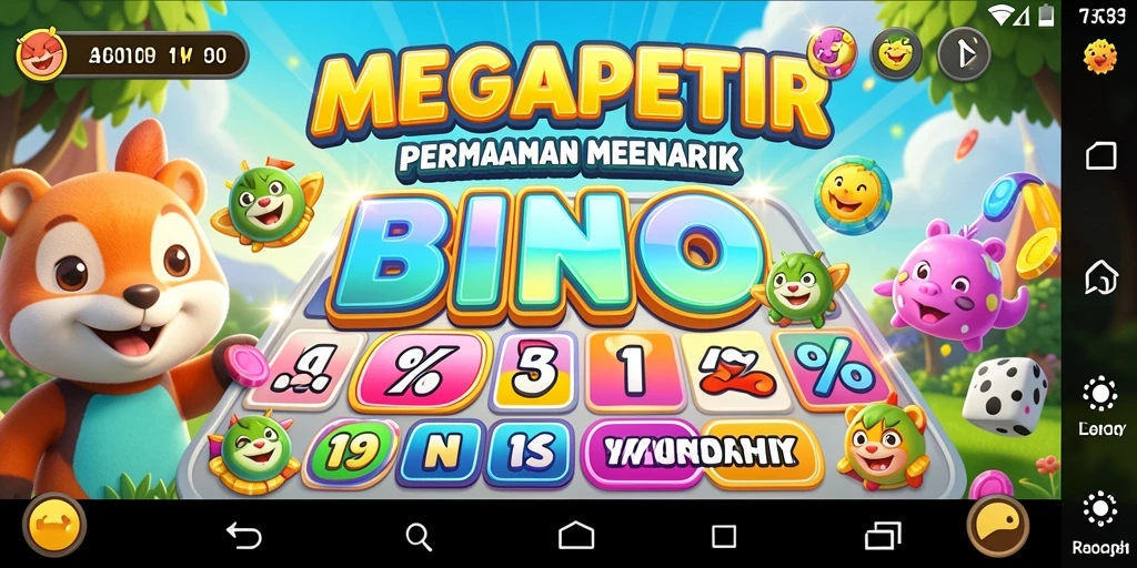 Tampilan gameplay MEGAPETIR dengan momen seru saat bermain Bingo.