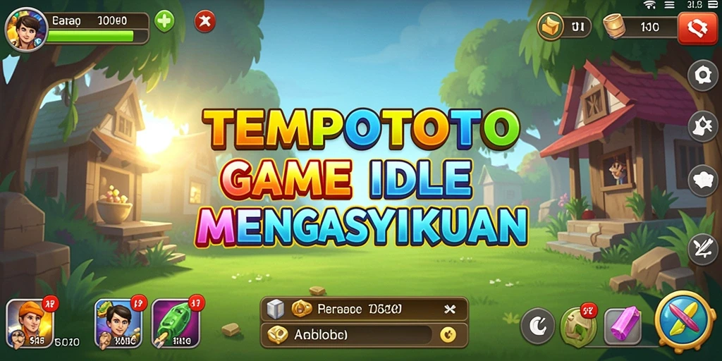 Screenshot TEMPOTOTO menunjukkan pemain sedang menikmati gameplay Idle yang menyenangkan.