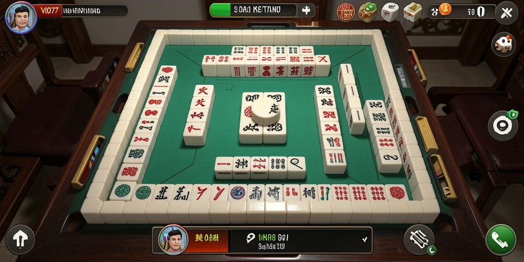 Tampilan gameplay VIO77 yang seru dan menarik di Mahjong.